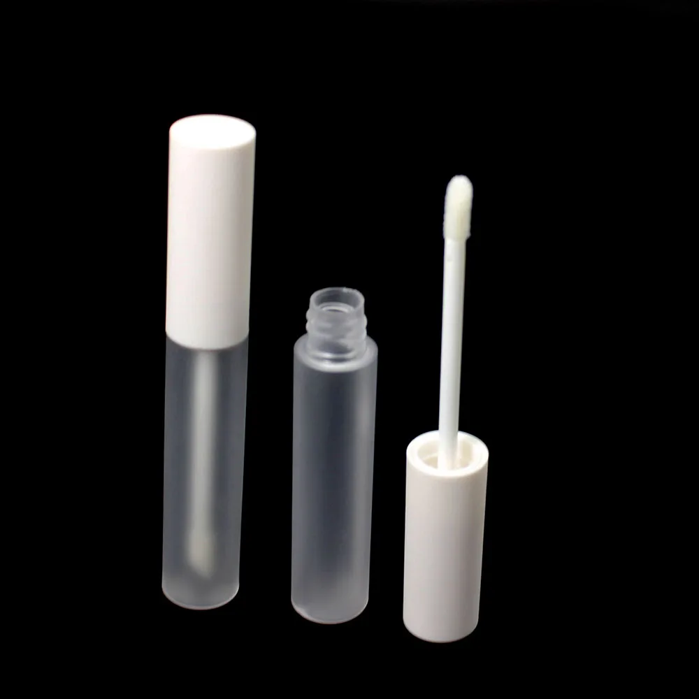 50 шт 10 мл белая крышка матовый пустой блеск для губ трубка Косметический