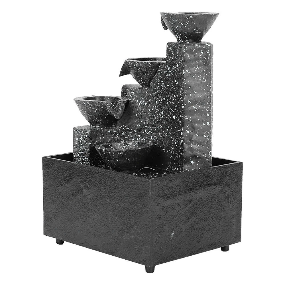 

LED Desktop Fountain Lights Statues Home Decor Ornament Living room Study