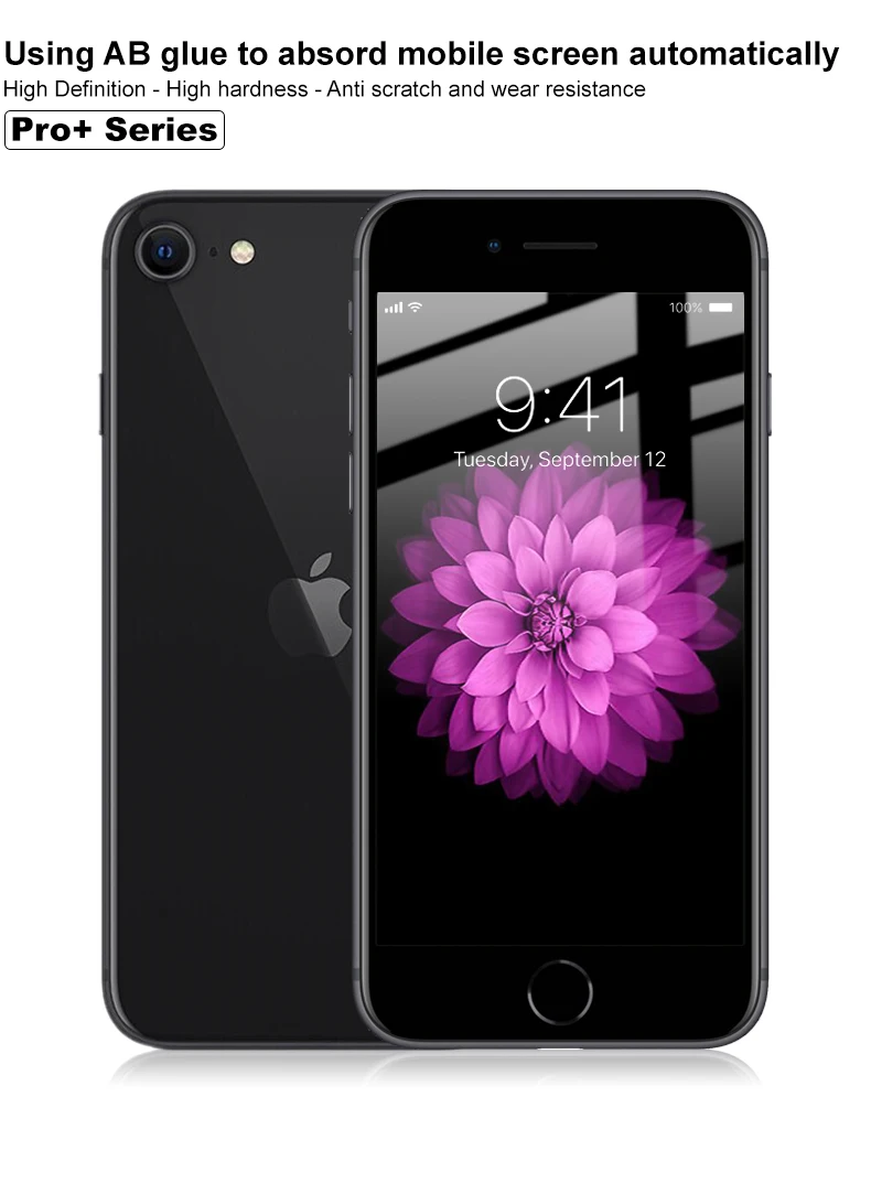 Закаленное стекло для Apple iPhone SE 2 SE2 IMAK Pro + полная защита экрана 2020|Защитные стёкла