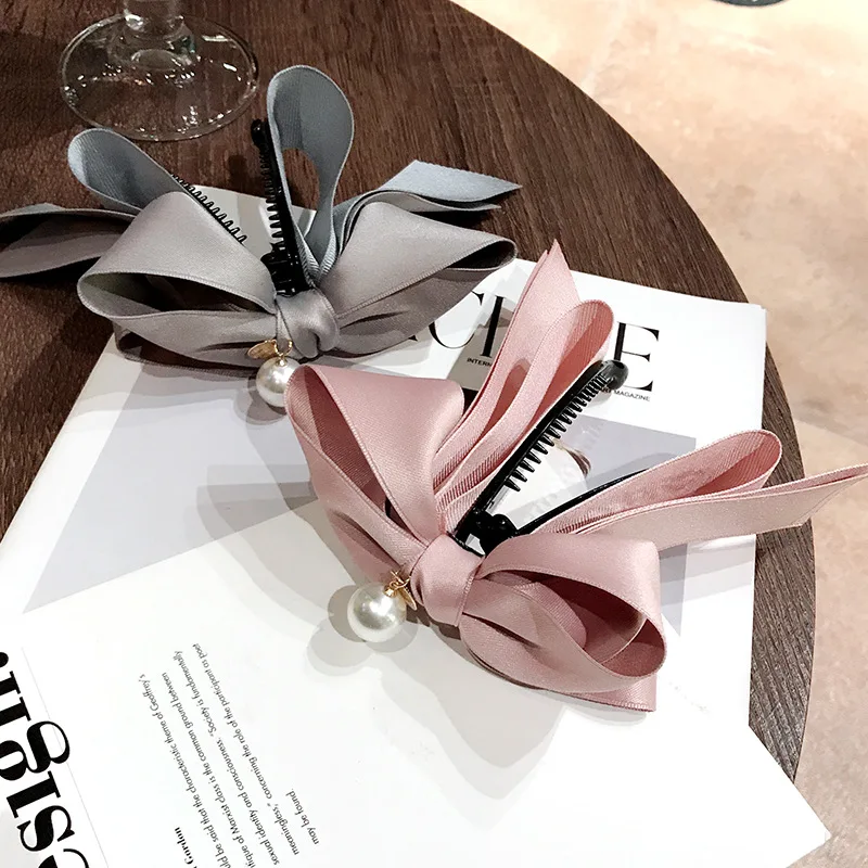 Заколка для волос женская с искусственным жемчугом в Корейском стиле 2020 |