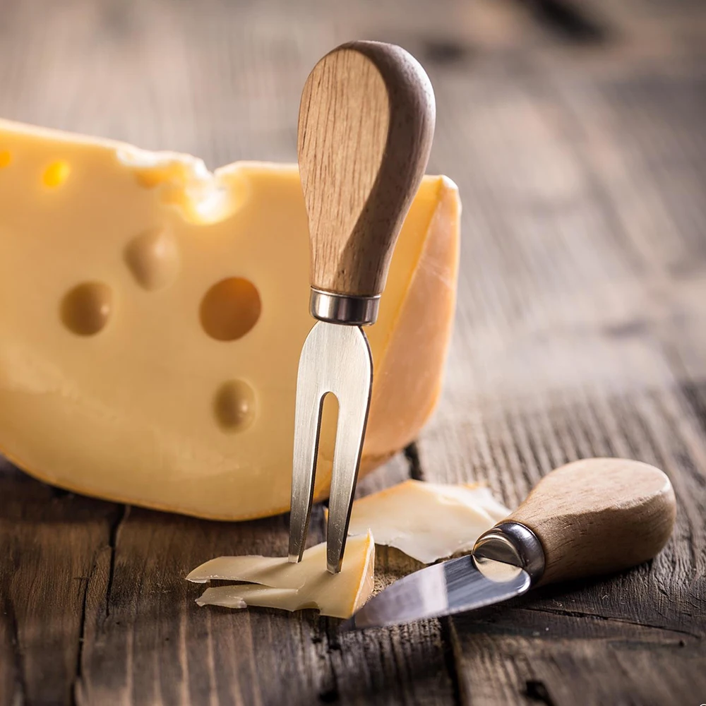 NICEYARD 3 шт./компл. инструменты для отделки сыра набор ножей с деревянной