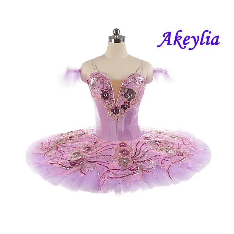 Pink purple fairy doll nutcracker tutu for girls velvet royal blue professional tutu women pancake sleeping beauty ballet tutu