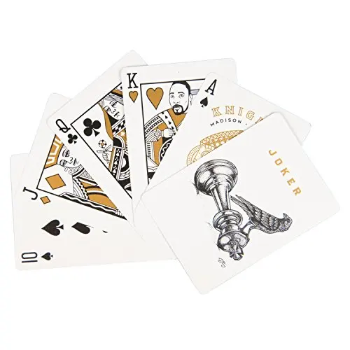 Ellusionist белые Рыцари игральные карты размер покера колода Даниэль Мэдисон