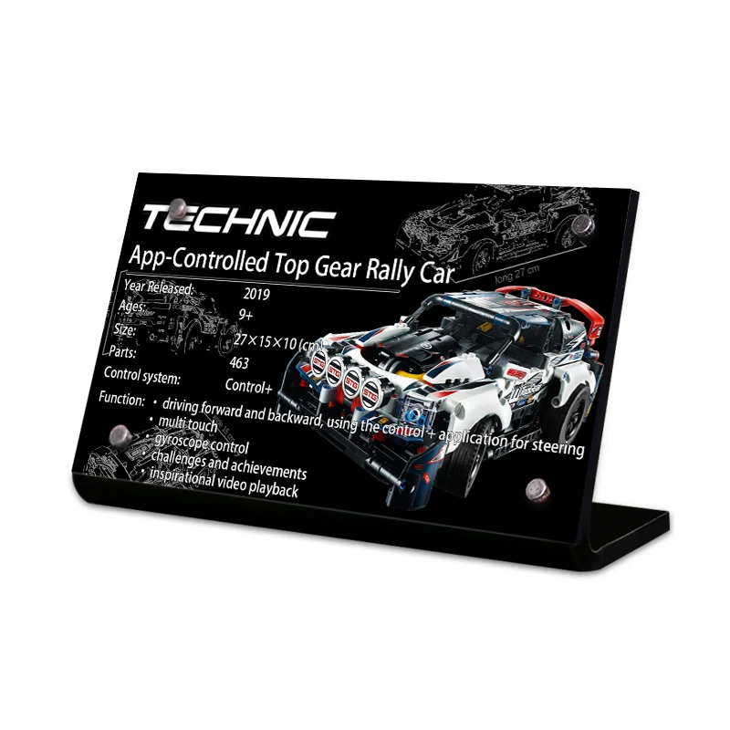 

Acrylic display stand brand for 42109