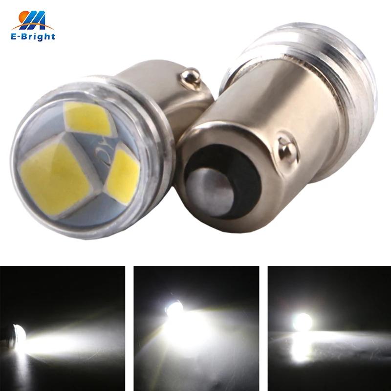 YM E Bright 10 шт. BA9S 2835 3 SMD T11 T4W Автомобильные светодиодные фонари заднего хода для