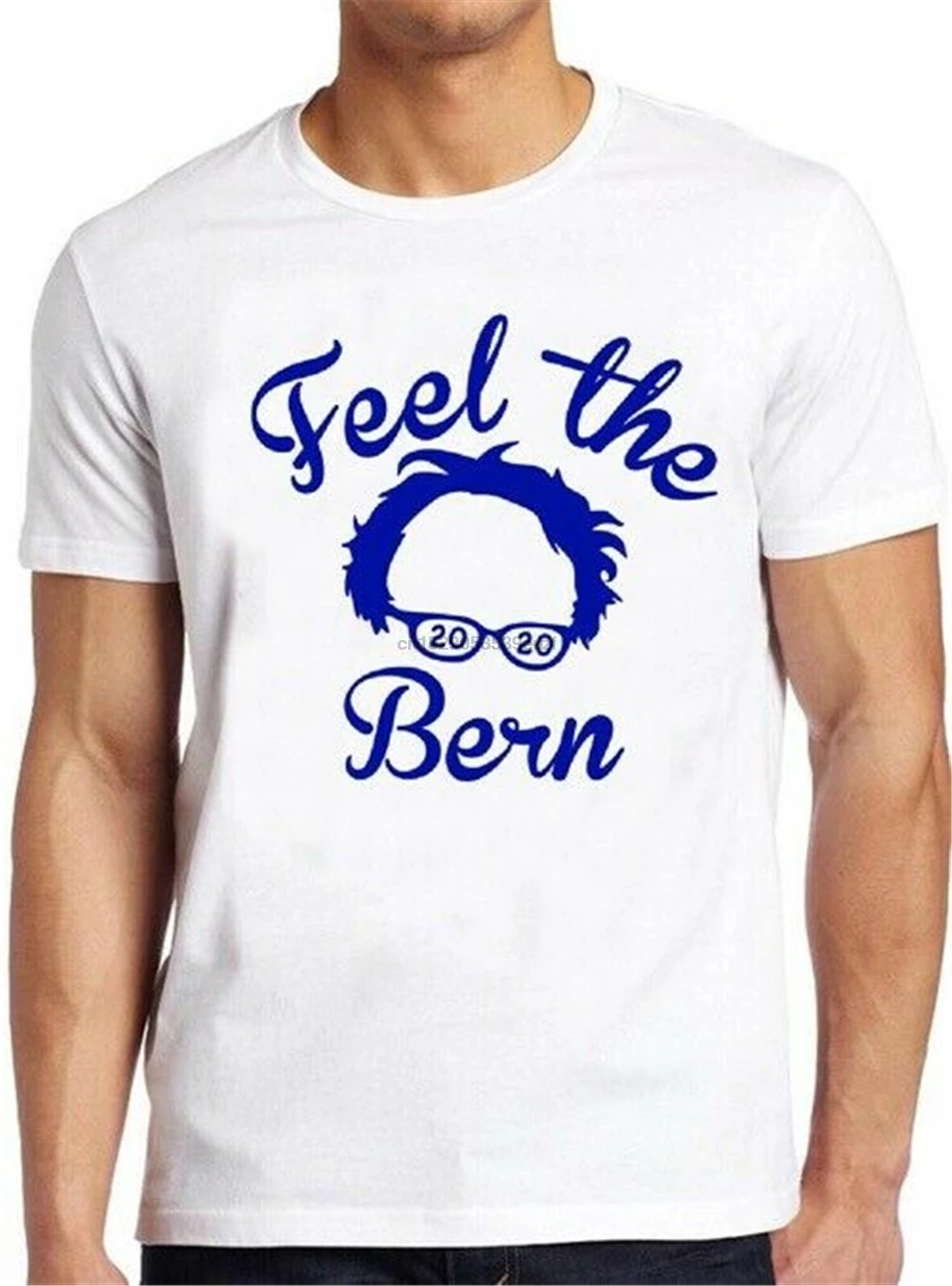 Футболка Bernie Sanders стильная повседневная футболка подарок 2020 лето 123 | Мужская