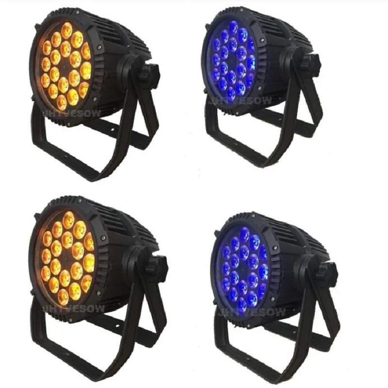 Dmx par light 18x10w rgbw 180w водонепроницаемый светодиодный 64 rgbwa uv ip65 уличный par-светильник