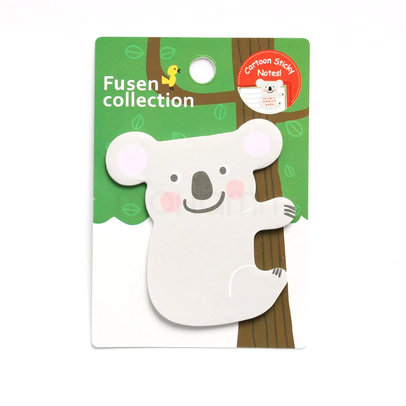 8Pcs Cute Animal Lion Penguin Elephant Sticky Notes Memo Pads for Kids School Stationery Office Supplies Note Pad Bookmark Decor |