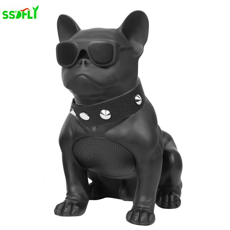 Bulldog wireless bluetooth speaker head rotatable M10 M11 bookshelf cartoon subwoofer wireless card dual speaker speaker