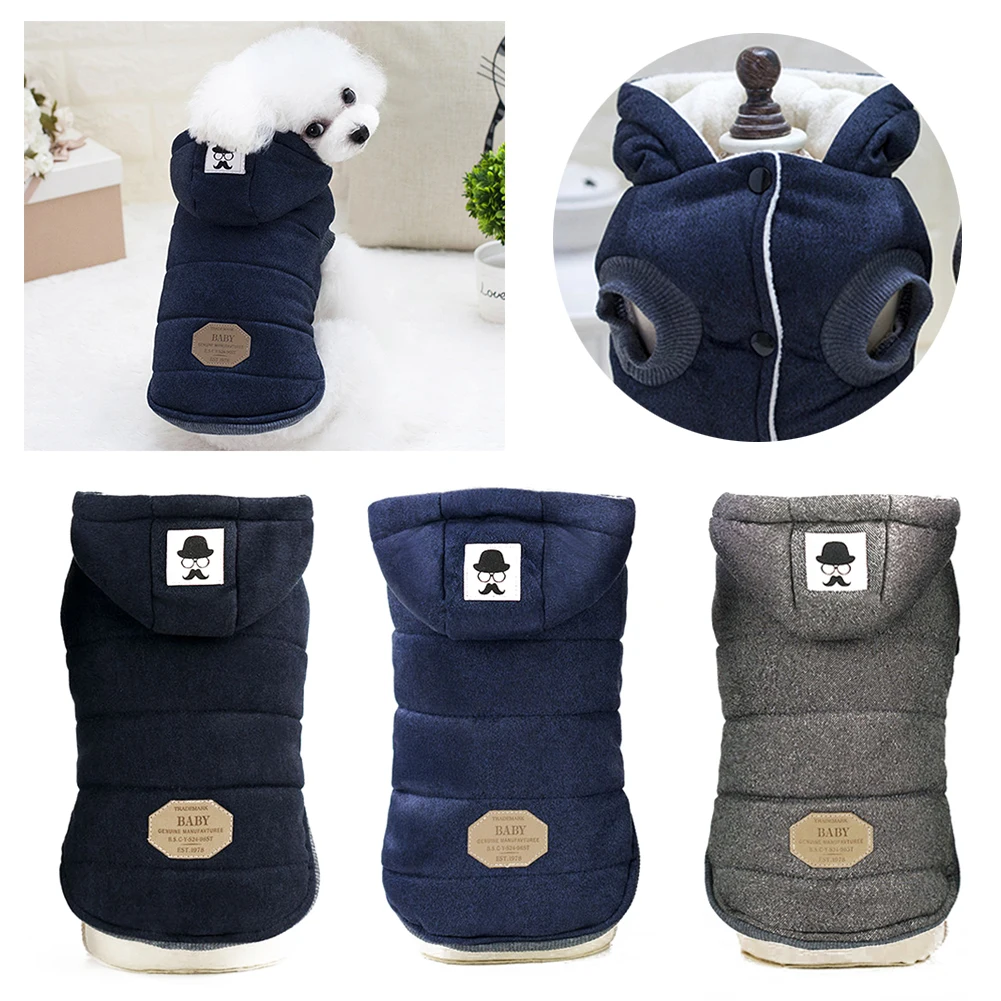 

New Pets Dog Clothes Cotton Winter Thicken Jacket Coat Costumes Hoodies Clothes for Small Puppy Dogs Cat Clothing Dropship