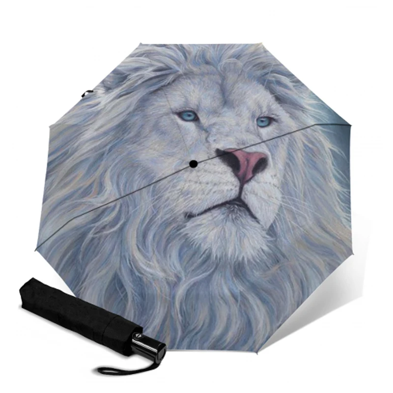 Роскошный двойной автоматический складной зонт Компактный Зонт с защитой от