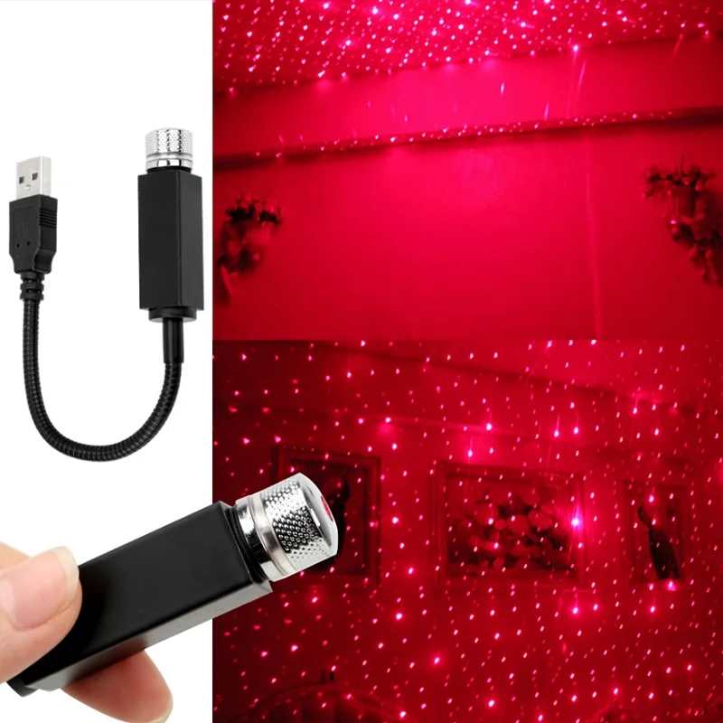 

USB Decorative Ceiling Sky Lamp Romantic Star Night Light Projector Atmosphere Galaxy Lamp Adjustable Multiple Lighting Effects
