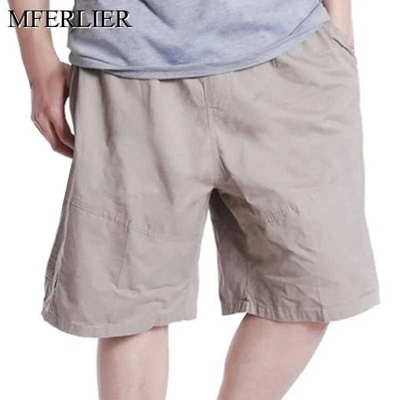 

Летние мужские шорты 8XL Талия 140 см 7XL 6XL 5XL хлопковые мужские шорты больших размеров