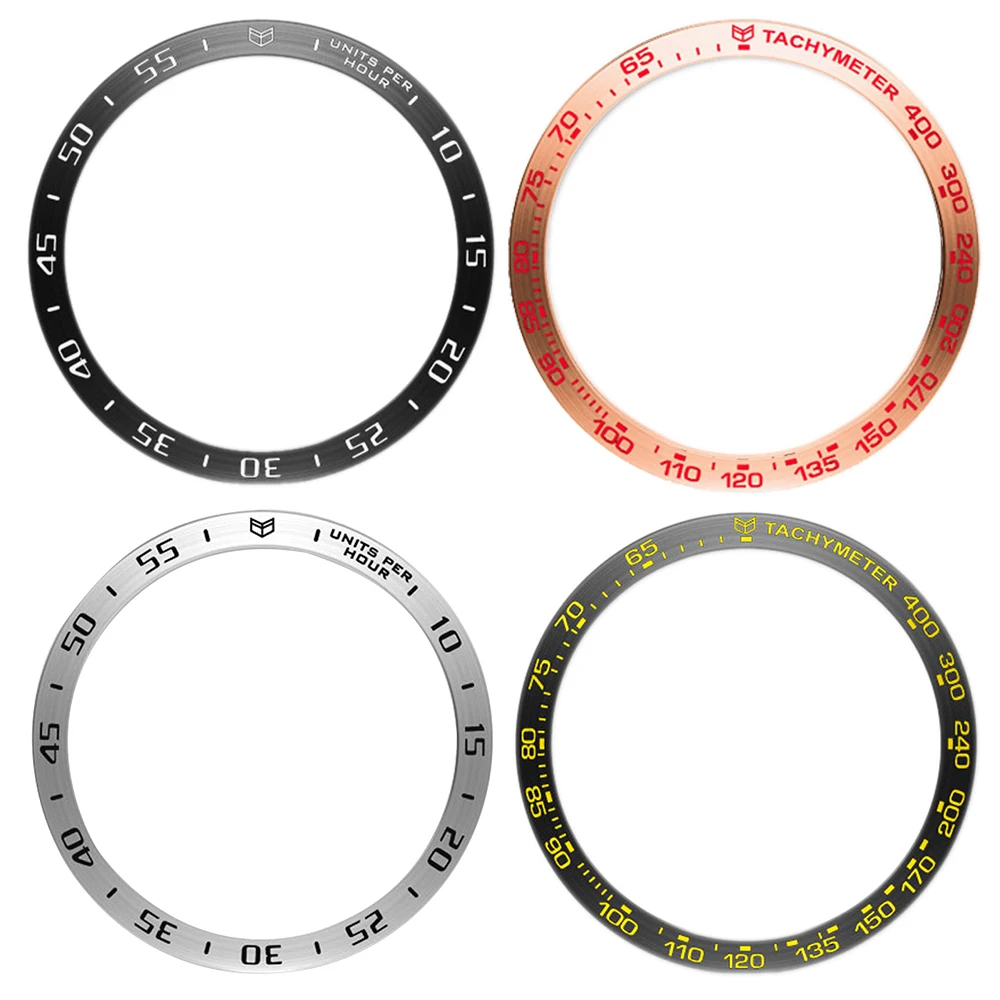 

For Huawei Watch GT 2 46MM Bezel Ring Adhesive Cover Anti Scratch Metal Smart watch Luxury Wearable accessories for Samsung 46mm