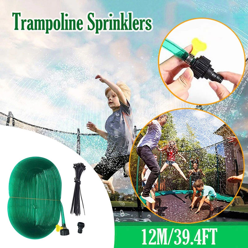 12 м летний спринклер для воды батут Открытый Сад Водные Игры опрыскиватель