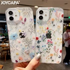 Блестящий Прозрачный чехол INS с бабочками и цветами для Samsung S21 Plus S20 FE Note 20 Ultra A12 22 A32 A42 A52 A72 A51 A71 A50, мягкий чехол