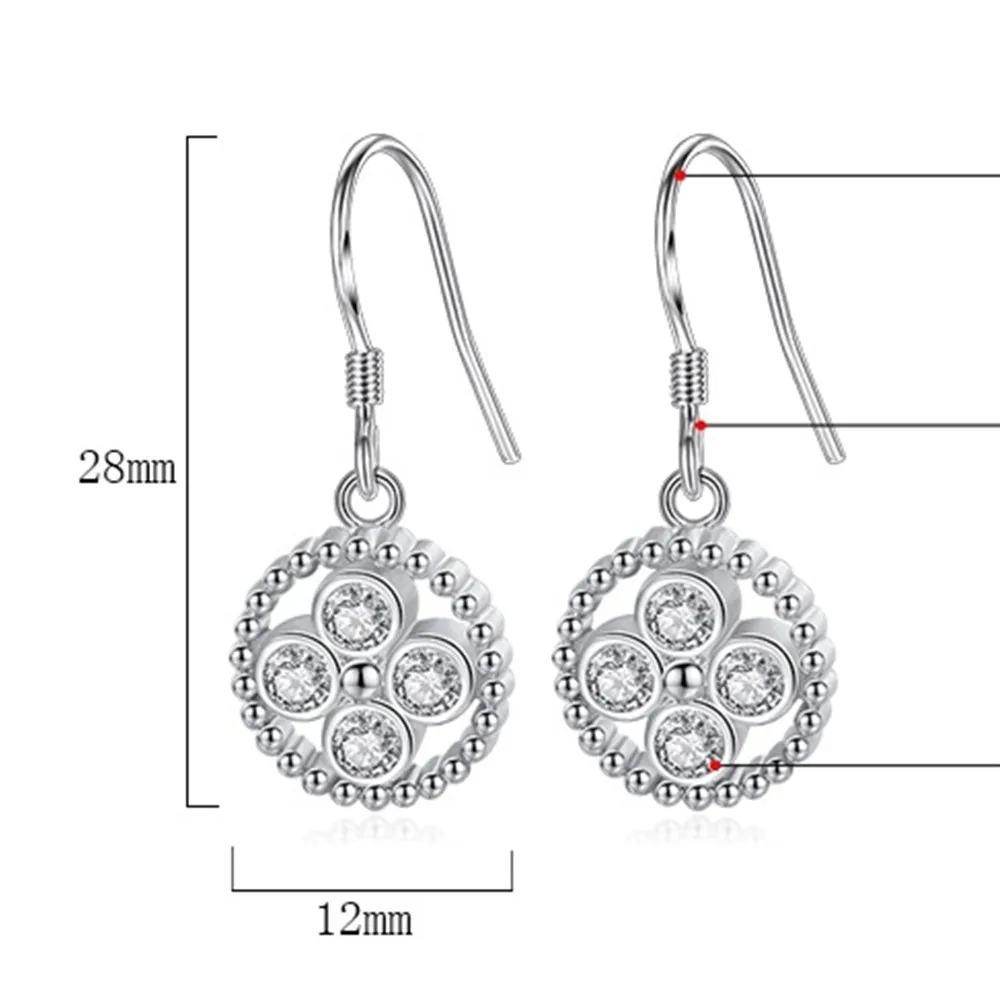 

NEHZY 925 Sterling Silver Earrings High Quality Jewelry Woman Fashion New Crystal Zircon Retro Round Hollow Hot Earrings