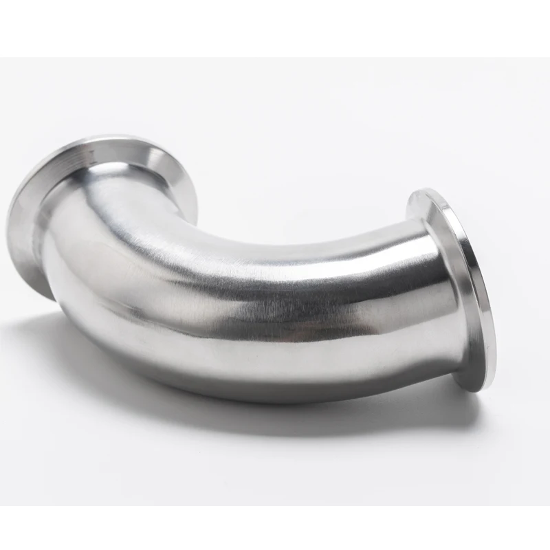 45 мм - 63 мм 304 Санитарный нержавеющий тройной зажим 90 градусов локоть стальной зажим для домашнего пивоварения.