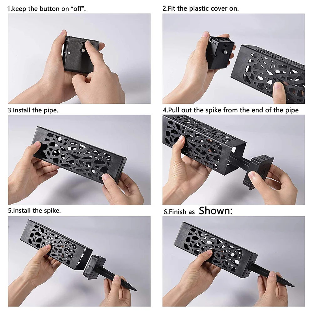 

8/4PCS Solar Lawn Light Decoration Garden Hollow Lawn Lamp Outdoor Soalr Garden Lights Pathway Light Waterproof Solar LED Light