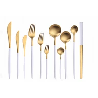 kitchen set tableware chopsticks set stainless steel cutlery dessert forks knives spoon cutlery set dinner dinnerware set