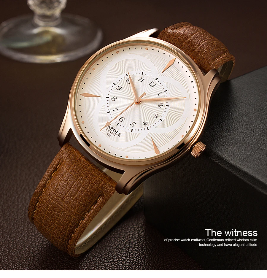 

2019 YZAOLE Luxury Brand Life Waterproof Watch Men Classic Dial Casual Leather Band Quartz Wristwatch Male Clock montre homme