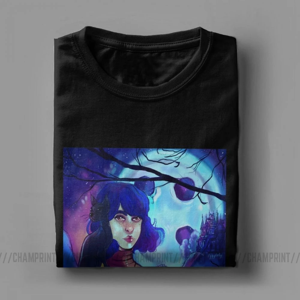 Футболка Coraline мужская с круглым вырезом крутая хлопковая рубашка коротким