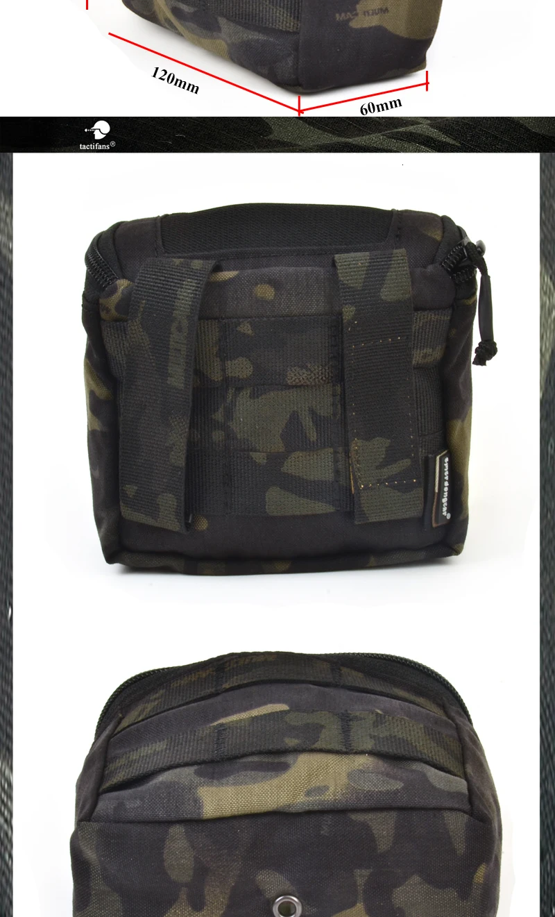 Tactifans MOLLE модуль скрытый перчатки из натуральной 500D Мультикам EDC облегченная модульная система переноски снаряжения поле боя медик ЕМТ чехол 10 Цвета
