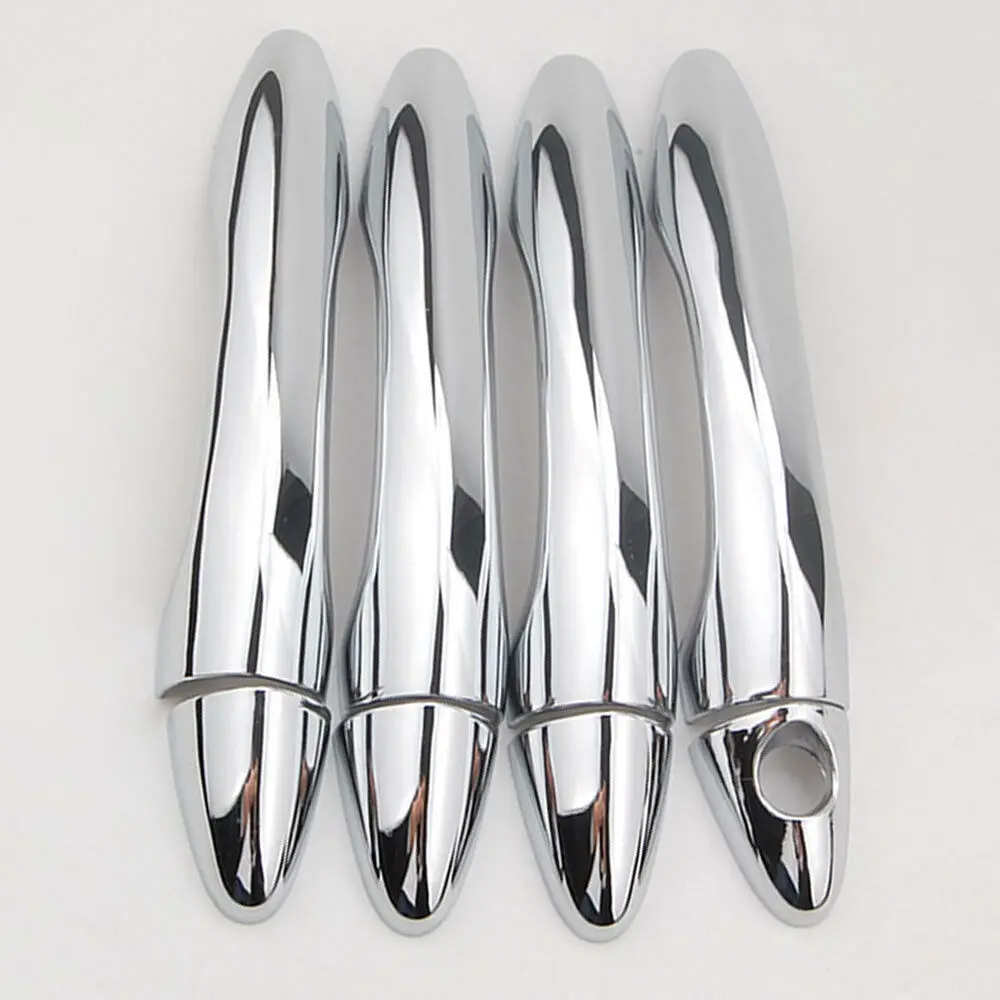 Новинка 8 шт./компл. хромированная дверная ручка для автомобиля накладка с