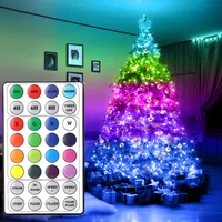 led string lights rgb 200led christmas decoration fairy lights usb twinkle light remote garland for room tree decor outdoor