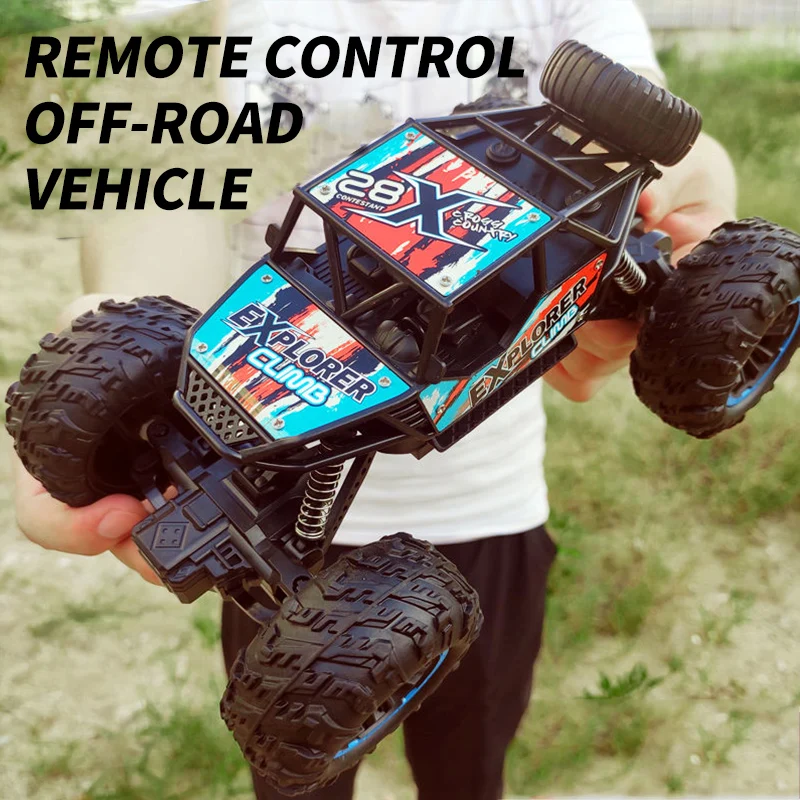 

1:14 Alloy remote control off-road vehicle high-speed four-wheel drive climbing charging mobile remote control car children's