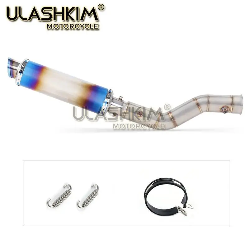 Мотоцикл глушитель Escape полная система средняя ссылка труба без шнуровки для yamaha