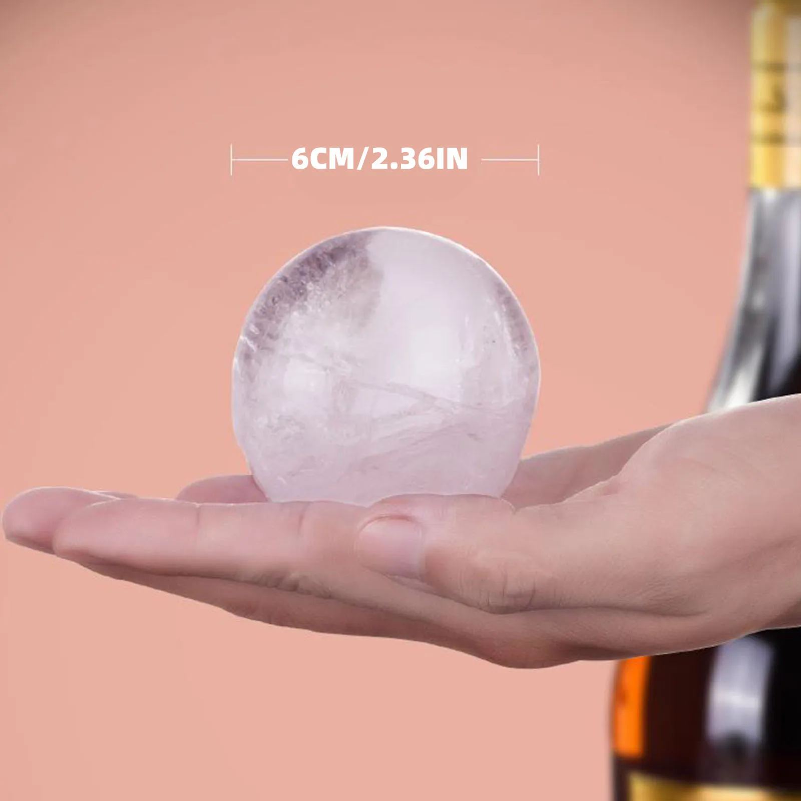 

Ice Cube Mold Kitchen Silicone Mold Ice Box Single Round Mold Diy Large Ice Mold