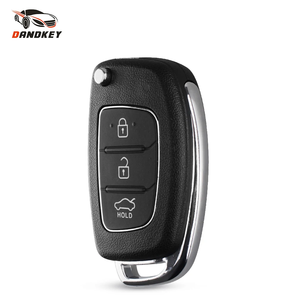 Dandkey Blank 3 Button Remote Car Key Shell For Hyundai Flip Electronics Cars Right Blade key shell | Автомобили и мотоциклы