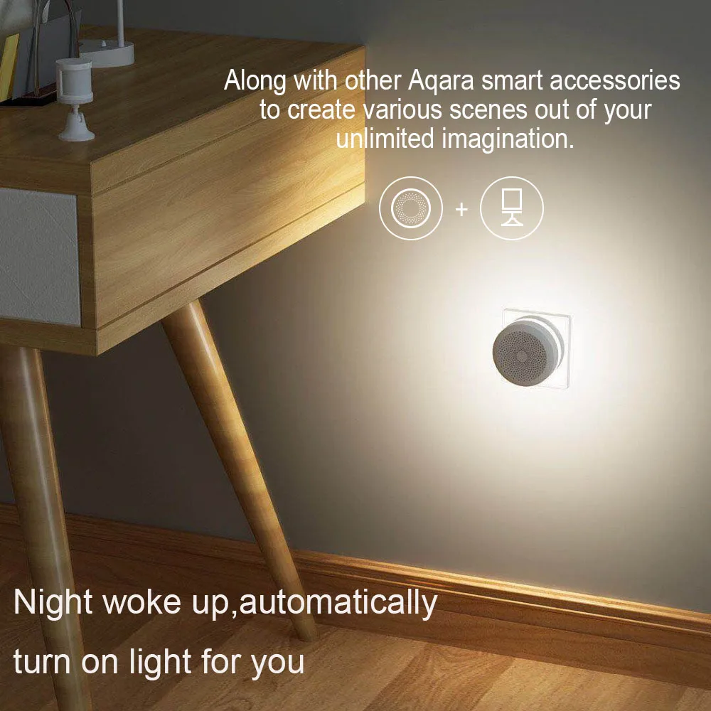 Оригинальный шлюз Aqara Hub со светодиодом RGB Ночной светильник с умным пультом