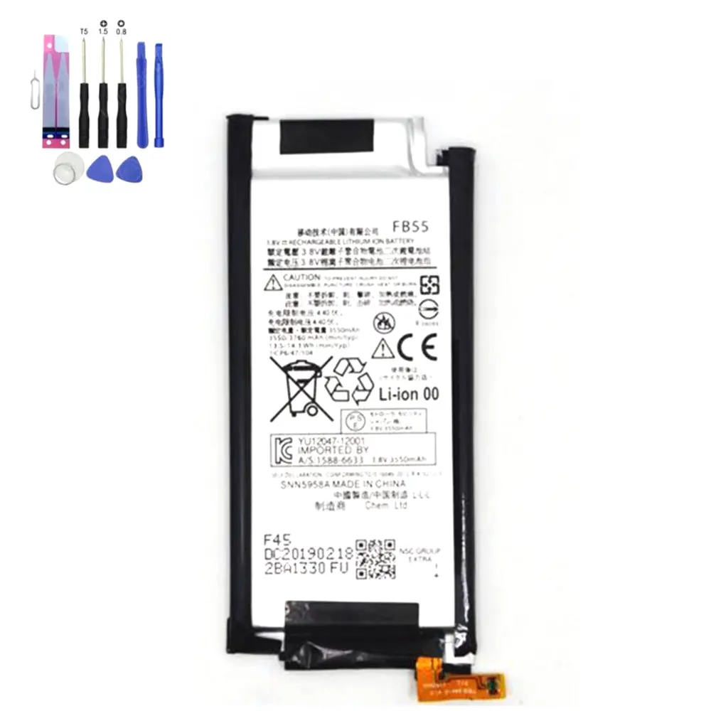 

FB55 Original battery 3760mah for Motorola Moto Droid Turbo 2 XT1585 XT1580 XT1581 X Cellphone batteries+TOOLS
