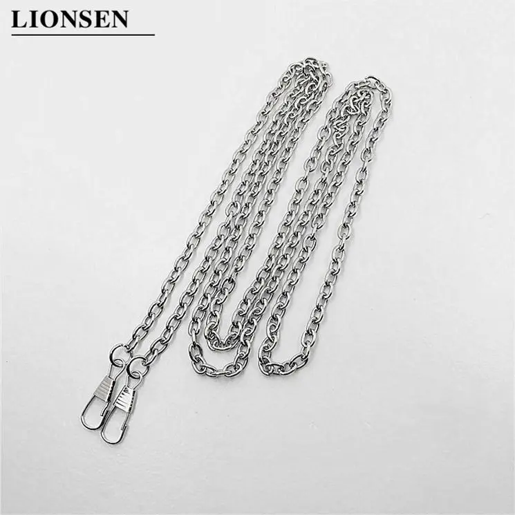 Lionsen O тип 120 см металлические сумки цепи пряжки сумочки для женщин наплечный ремень для сумки заменяют сумка на цепочке через плечо аксессуары