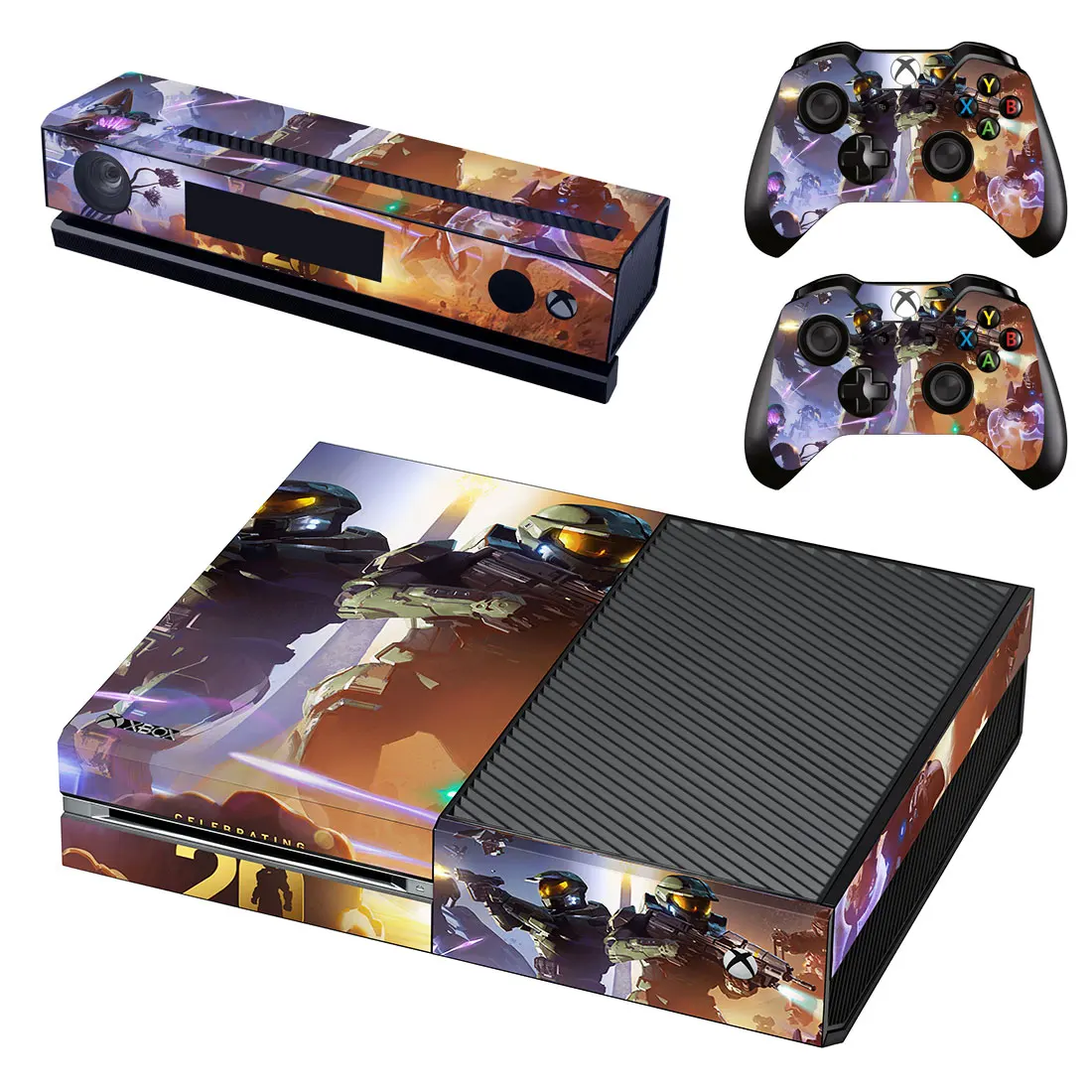 

New Game Skin Sticker Decal Full Cover For Xbox One Console & Kinect & 2 Controllers For Xbox One Skin Sticker