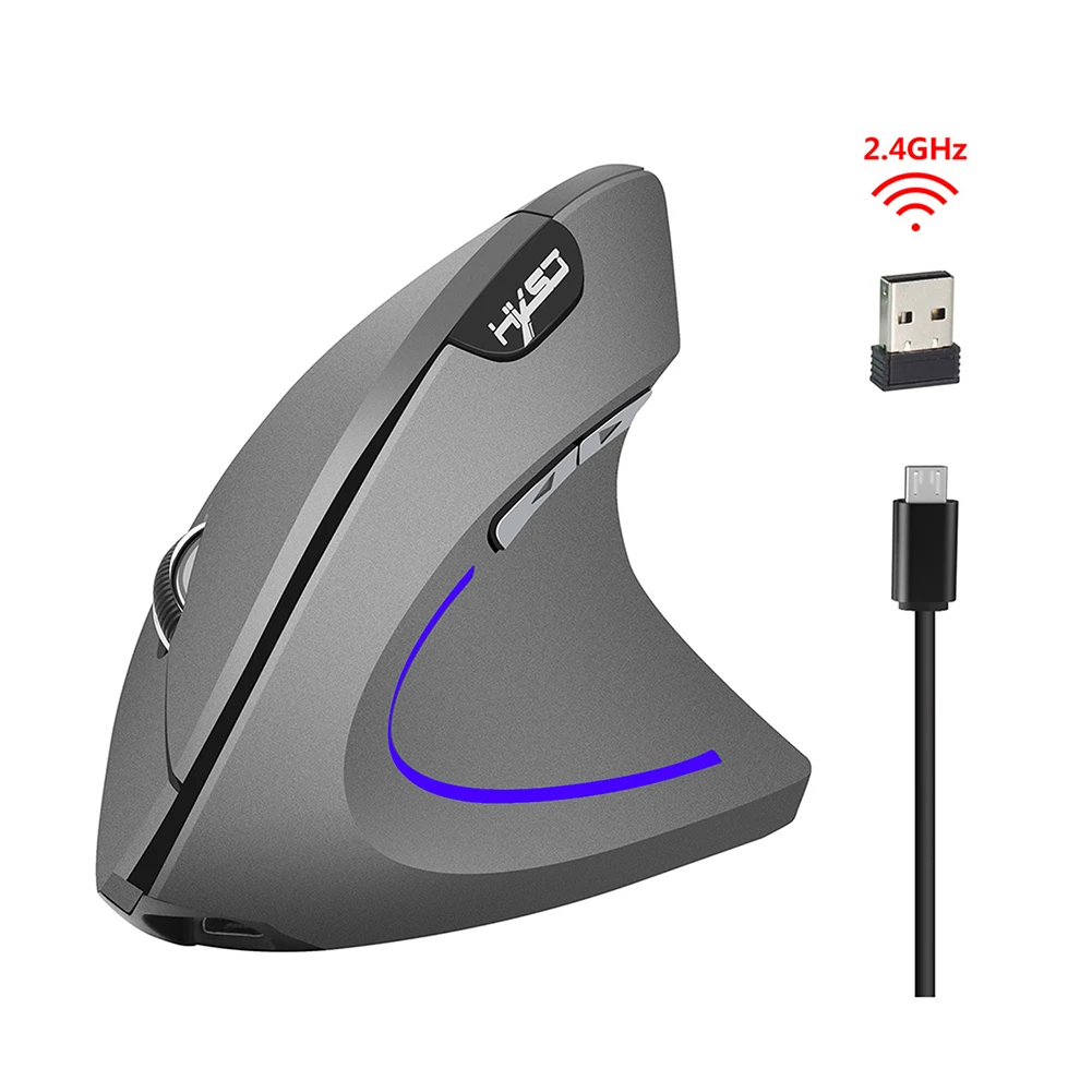 

Computer Wireless Ergonomic Mouse Vertical Chargeable 2.4GHz 2400DPI PC Laptop USB Wireless Gaming Mouse Laptop
