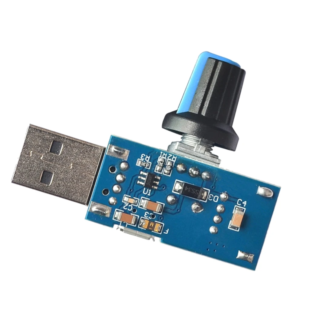 Бесшумный USB контроллер скорости вентилятора регулятор громкости переключатель