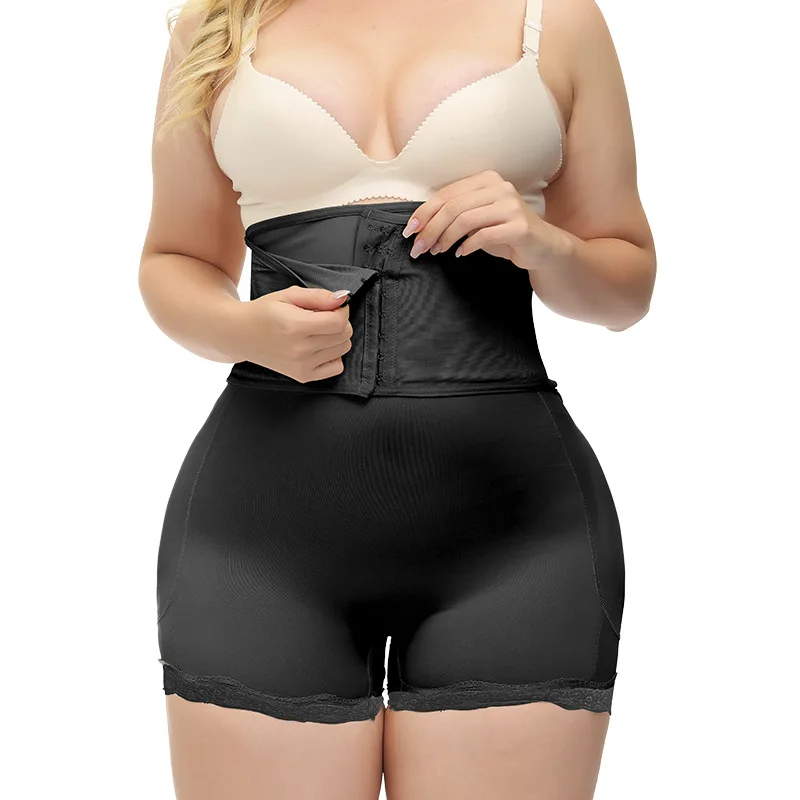 Кружевные брюки большого размера с высокой талией Пухлые Бедра поддельные