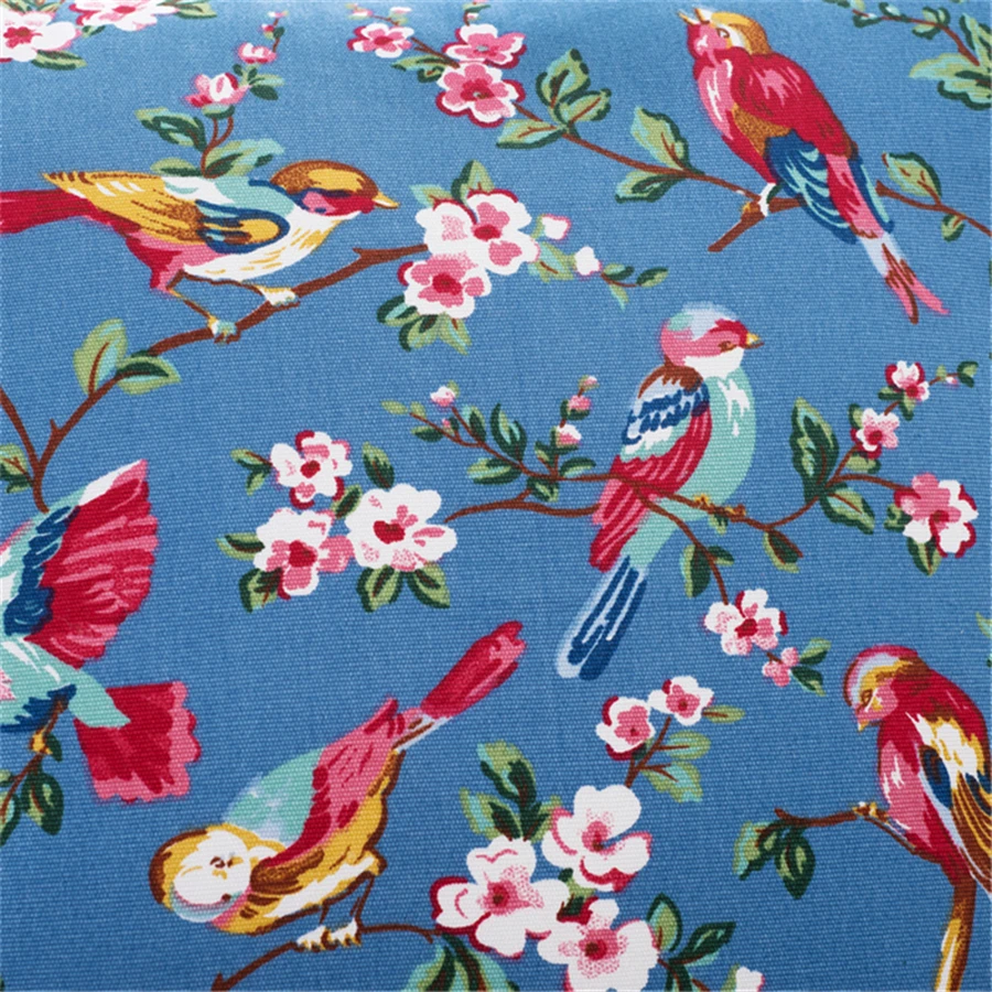 Декоративная подушка с птицей диваны линия чехол уютное украшение цветочный