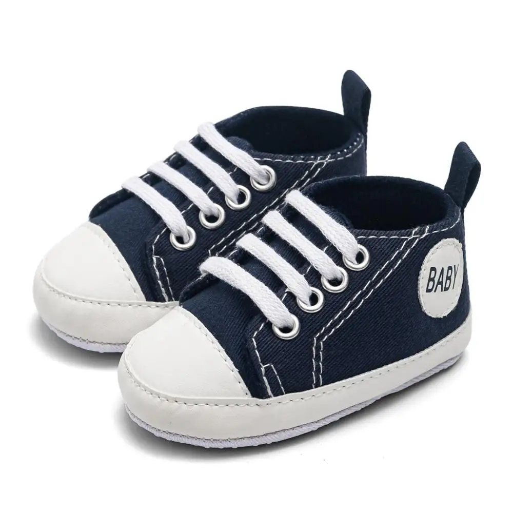 

Kruleepo Baby Boy Canvas Soft-Soled Shoes Children Girl First Walkers Ventilate Antislip Star Kids Shoes