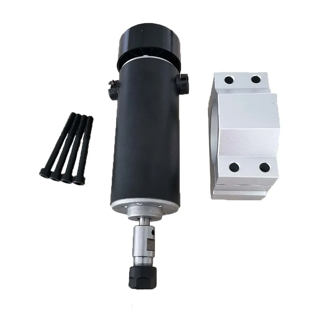 package 3 С воздушным охлаждением 0.5kw CNC spindleMotor Kit ER11 патрон 500 Вт мотор шпинделя+ регулятор скорости питания для гравировки - Цвет: package 3