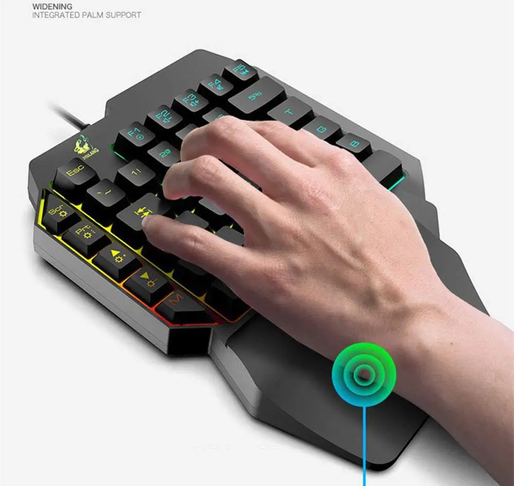 G30 1 6 м Проводная игровая клавиатура с светодиодный Подсветка 35 ключей помощью