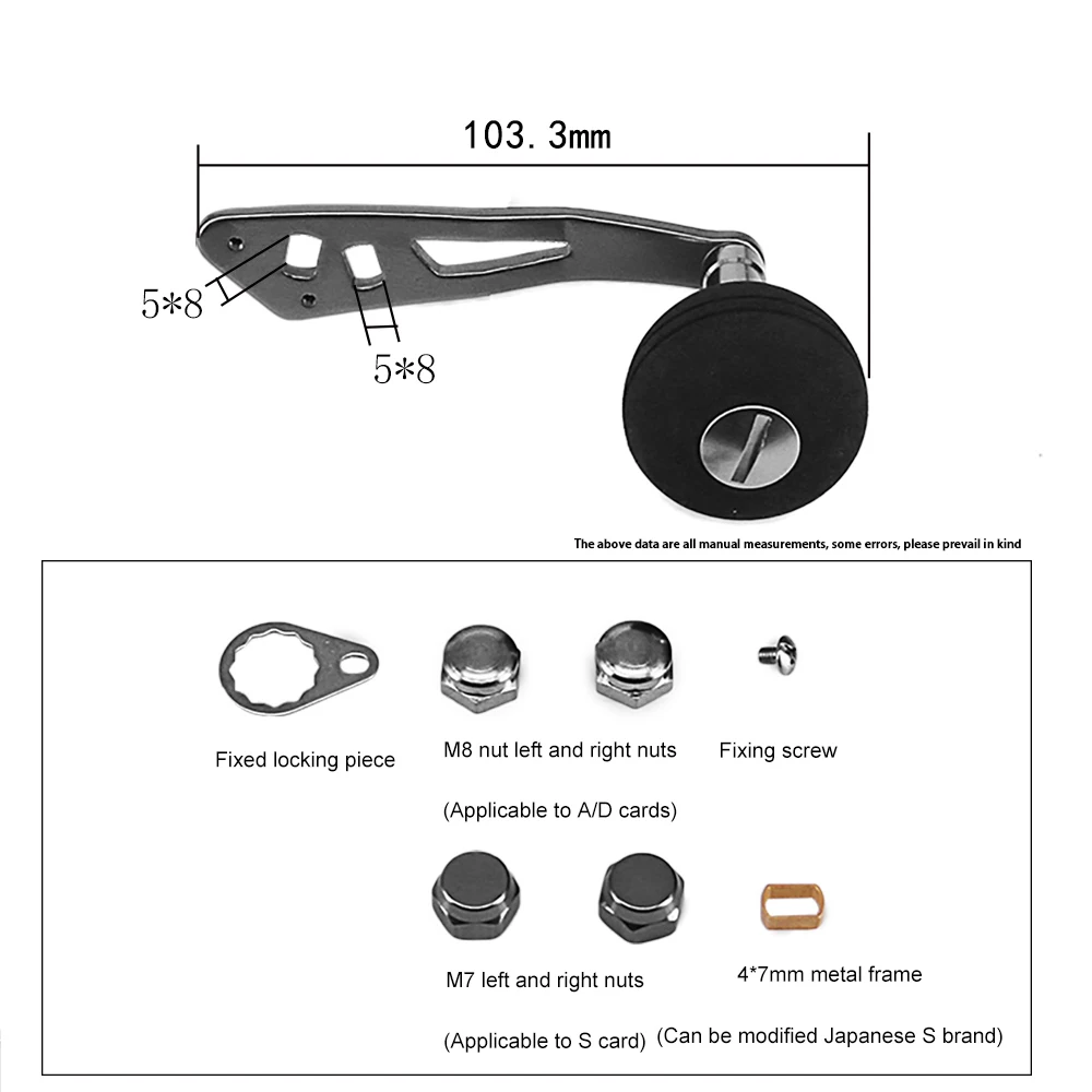 Эва Рыболовная катушка рукоятка таблетки с одной ручкой все-металл