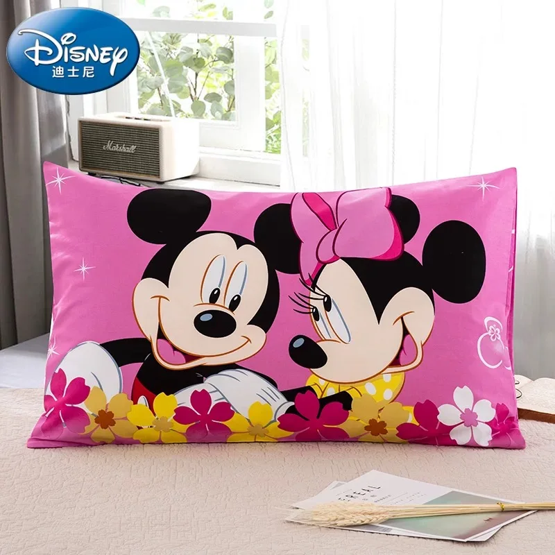 Disney хлопок подушка бутафория для детской спальни с Микки-Маусом и Минни-Маус Мышь Подушка Чехол Чехлы 3d печатных постельное белье для девочек Детская кроватка детская кровать розовый