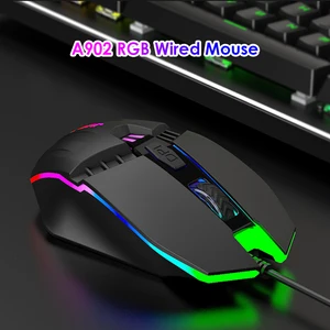 A902 Gaming Mouse RGB Backlit USB Wired Optical Mice Office Caring
Computer Supplies for Desktop Laptop Computer