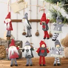 Рождественское украшение 2 шт.компл. Рождественский гном подвеска плюшевая кукла украшение для рождественской елки Рождественский подарок Новый год 2022