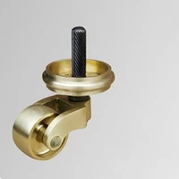 4pcslot brass swivel casters threaded rod furnitures casters wheels for replacement for carts displays chairs bed