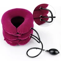 neck inflatable pillow collar tractor air cervical traction device support vertebra orthopedics massage relaxation brace